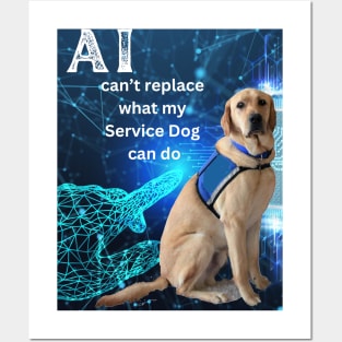 Service Dog vs AI Posters and Art